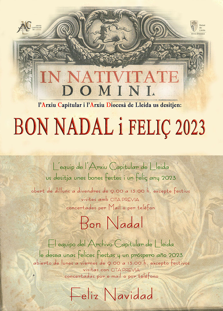 Bon Nadal i Feliç Any 2023- Feliz Navidad y próspero año 2023